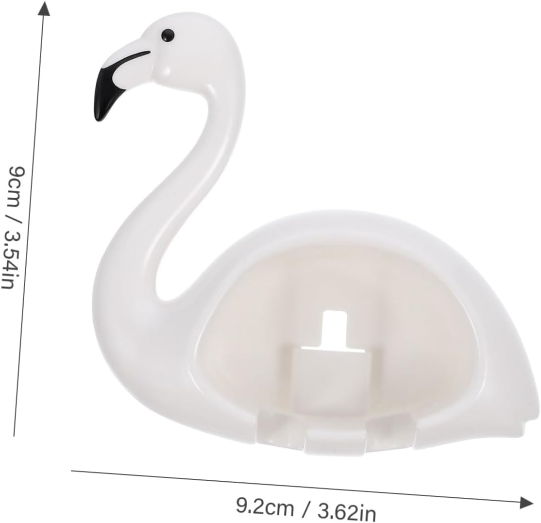 Garneck Wall Toothbrush Holder with Flamingo Design