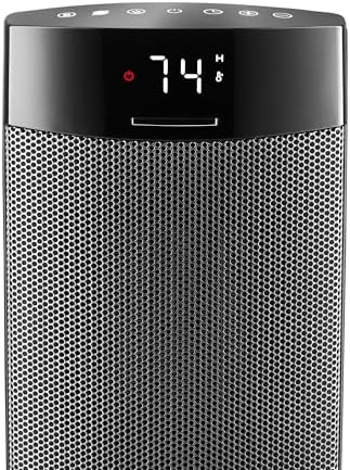 Lasko Ellipse Ceramic Tower Heater 1500W Black