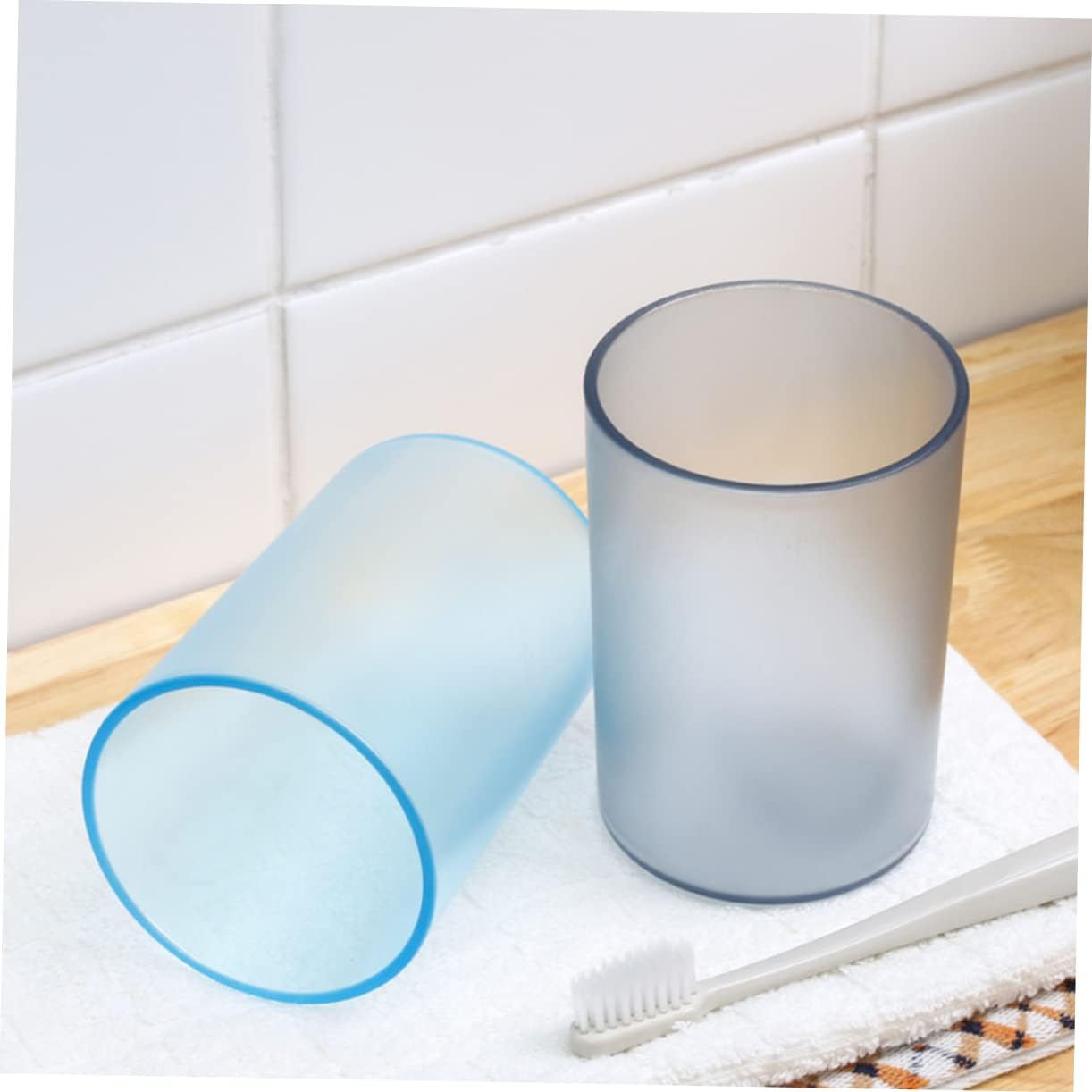 Anneome Transparent Toothbrush Cup Multifunctional Gargle Mug