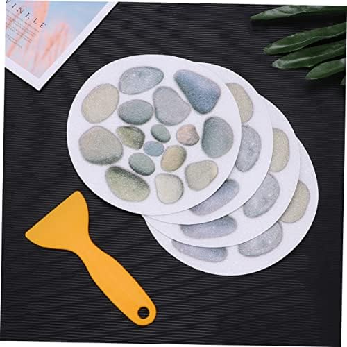 Amosfun 4pcs Slip Proof Bathtub Stickers