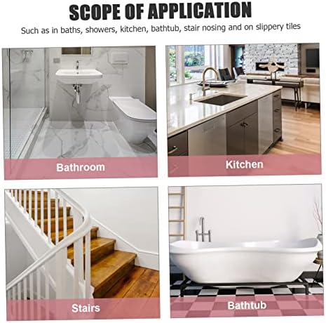 BEBEMOKO 24pcs Non-Slip Stickers for Bathrooms and Showers Safety