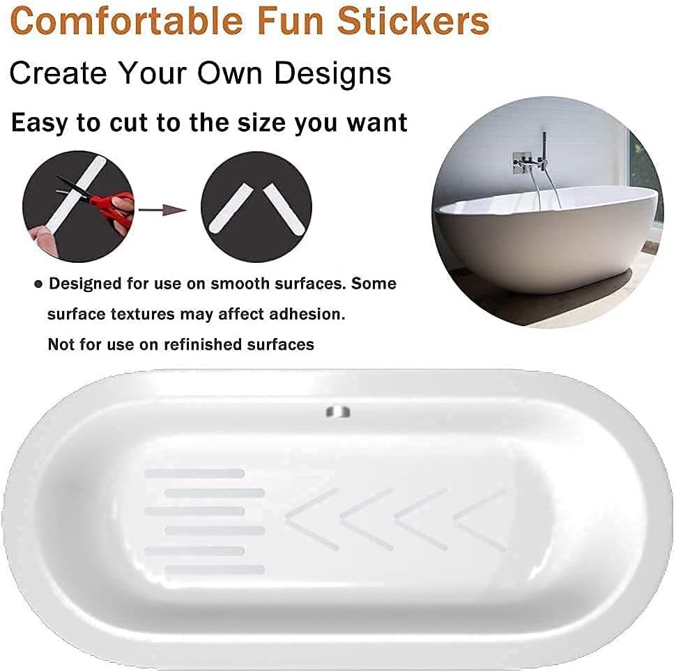V-TOP 2 Pack Tub Stopper with 30 Non Slip Stickers