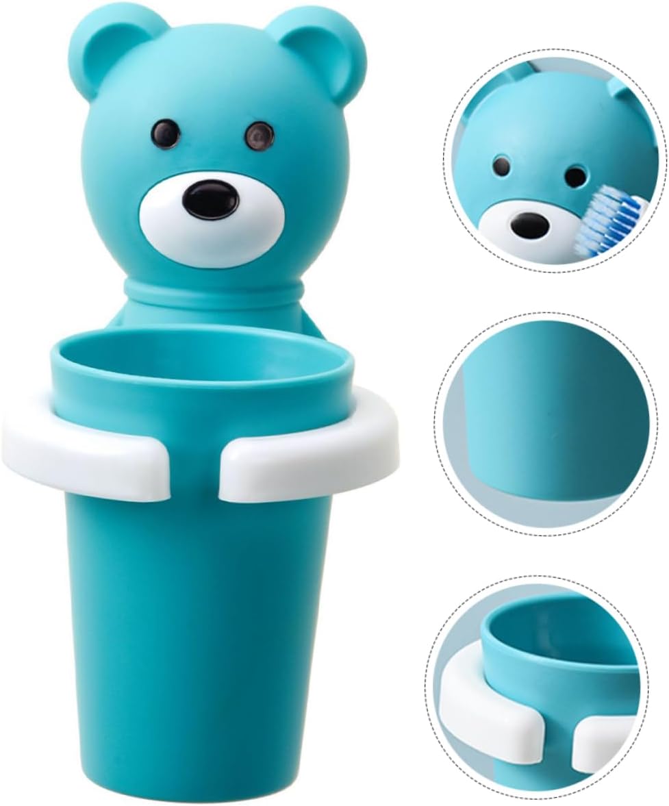 Wall Mounted Toothbrush Holder with Cartoon Design
