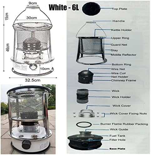 PBFHRV Kerosene Stove Heater Portable 3000W Fast Heating