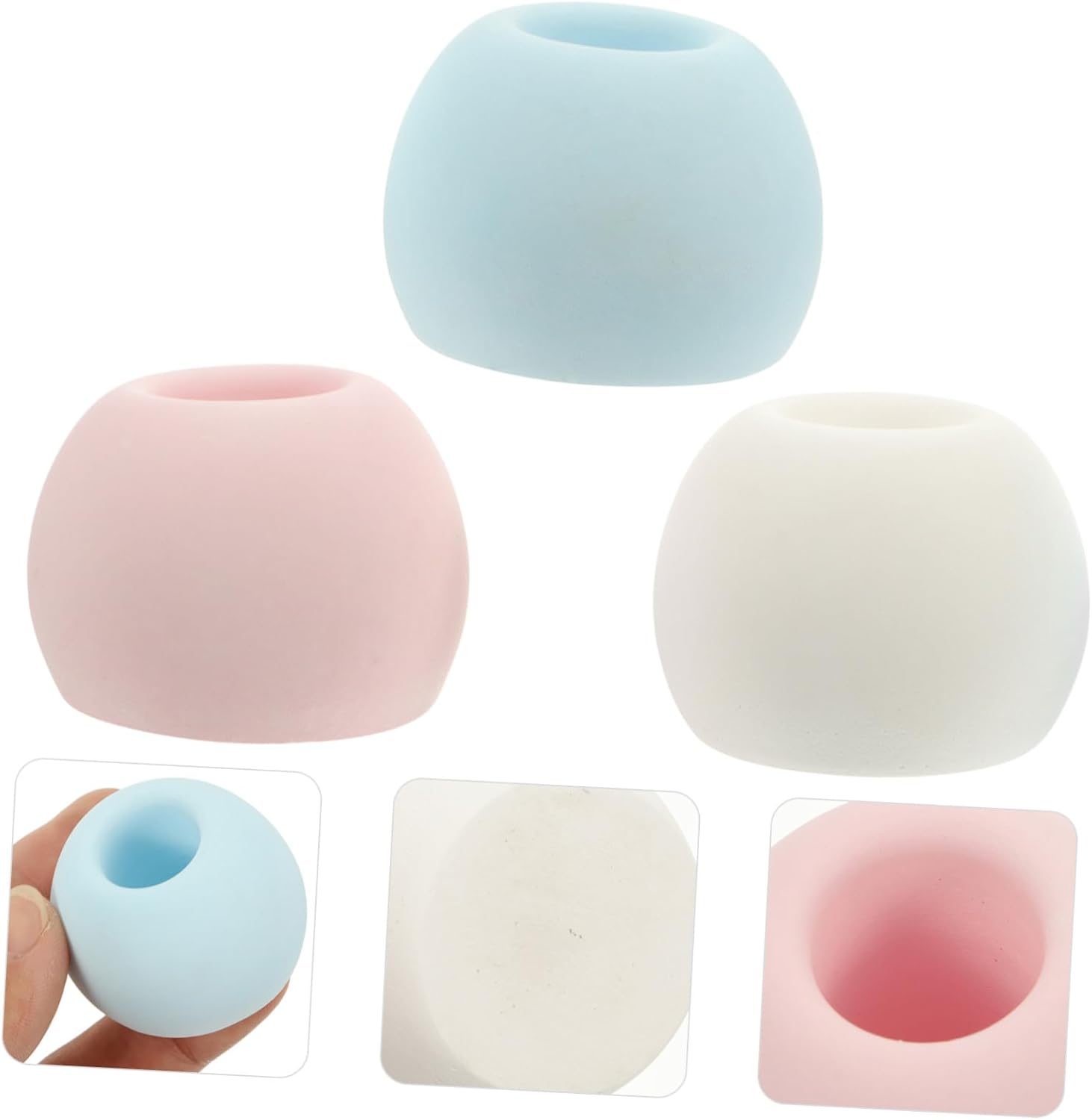 KONTONTY Waterproof Diatomite Toothbrush Organizer Stand