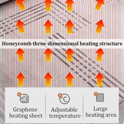 Dalumian Heated Floor Mat - Electric Carpet for Home Bedroom