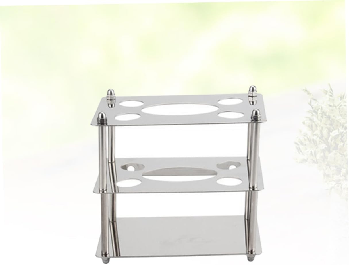 Stainless Steel Toothbrush Holder with Toothpaste Rack