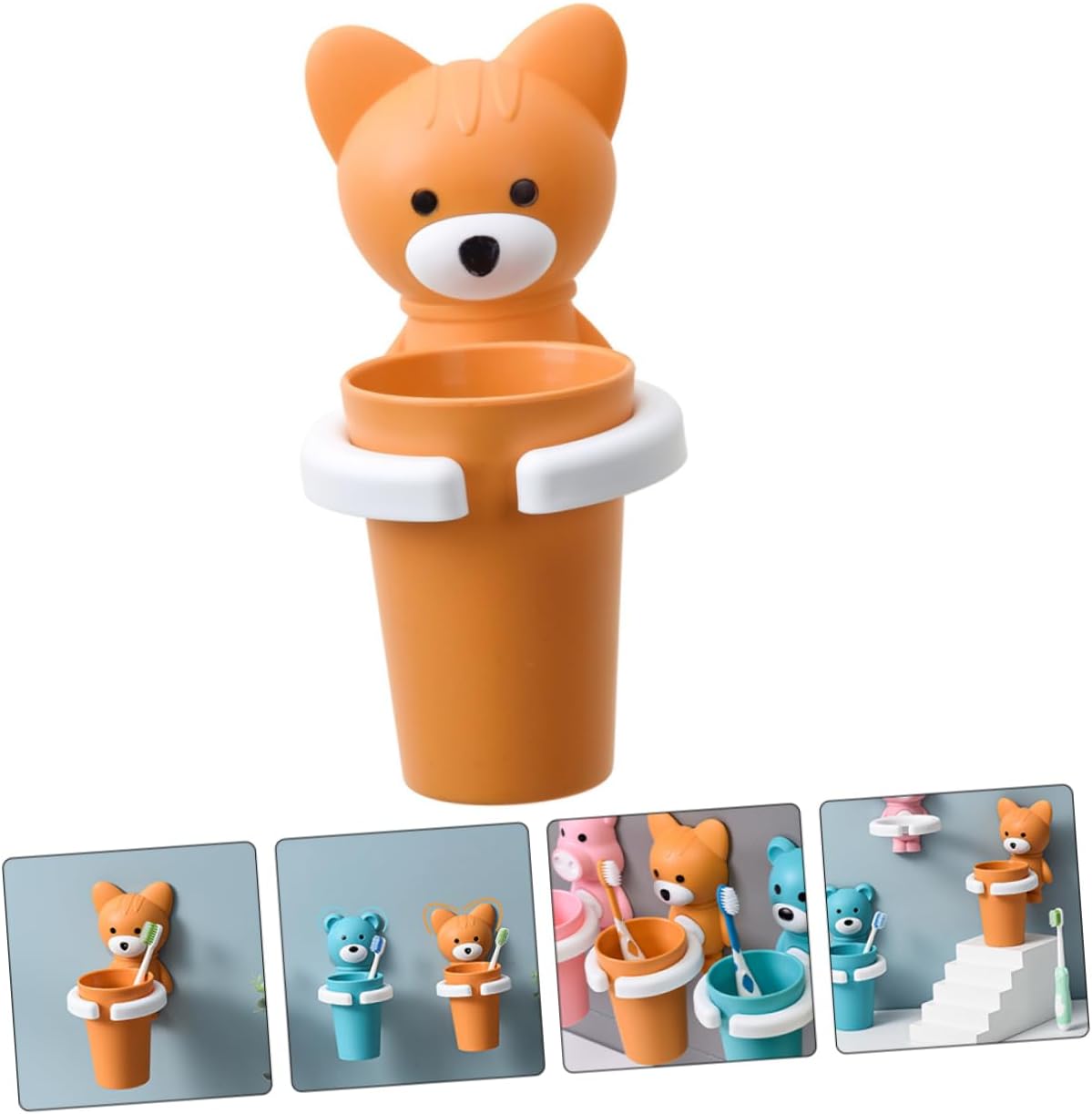 Adorable Cartoon Toothbrush Holder for Boys and Girls 1