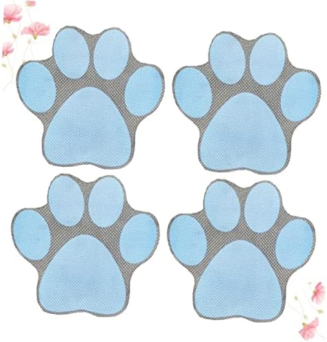 PRETYZOOM 4pcs Cartoon Dog Footprint Bathtub Decals