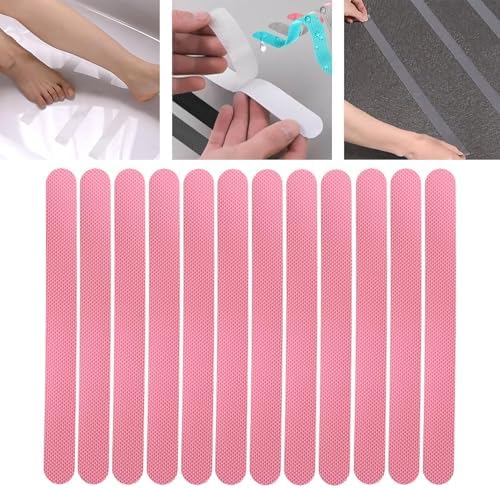 JISADER 12x Non Slip Bathtub Stickers with 3D Textured Design