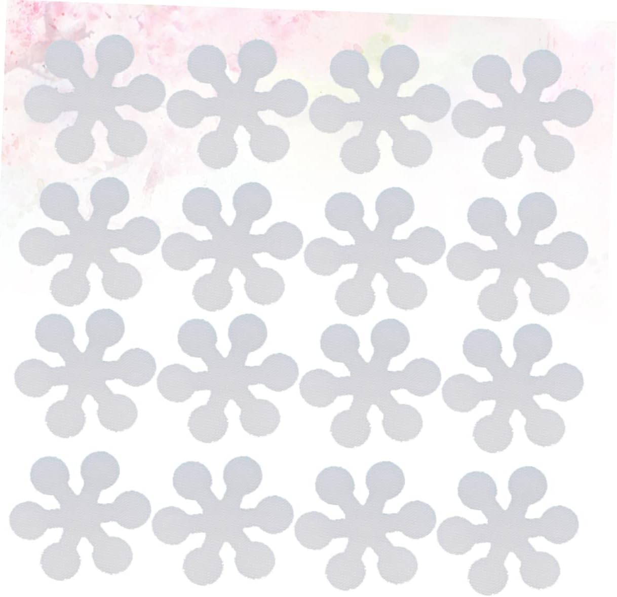 Mobestech 20Pcs Snowflake Non-Slip Bath Treads Adhesive Stickers