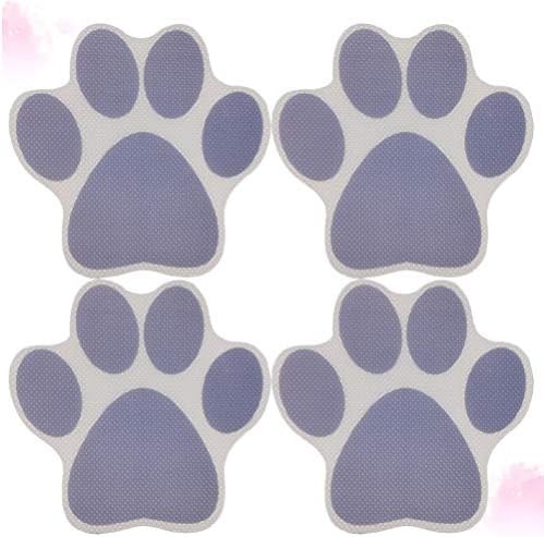 Cabilock 4pcs Cartoon Dog Footprint Bath Stickers - Safe and Fun for Kids
