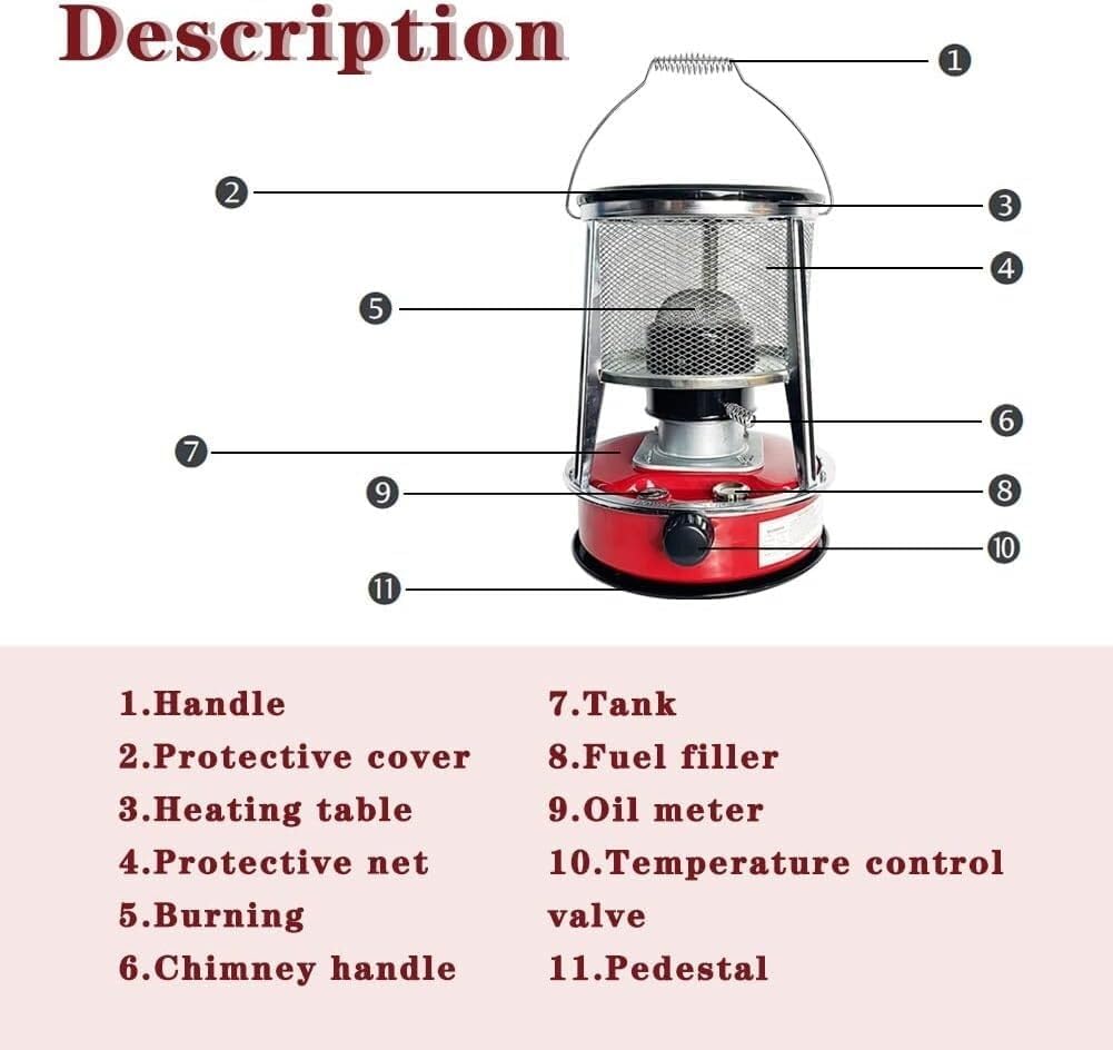 AMeLL Kerosene Tent Heater 46L Portable Indoor Space Heater
