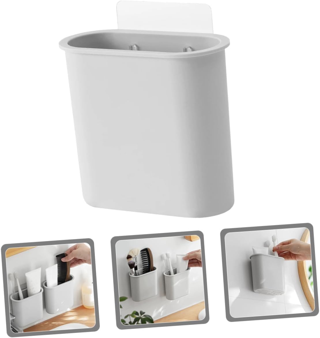 Hoement Wall Toothbrush Holder with Drainage