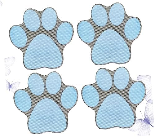 PRETYZOOM 4pcs Cartoon Dog Footprint Bathtub Decals