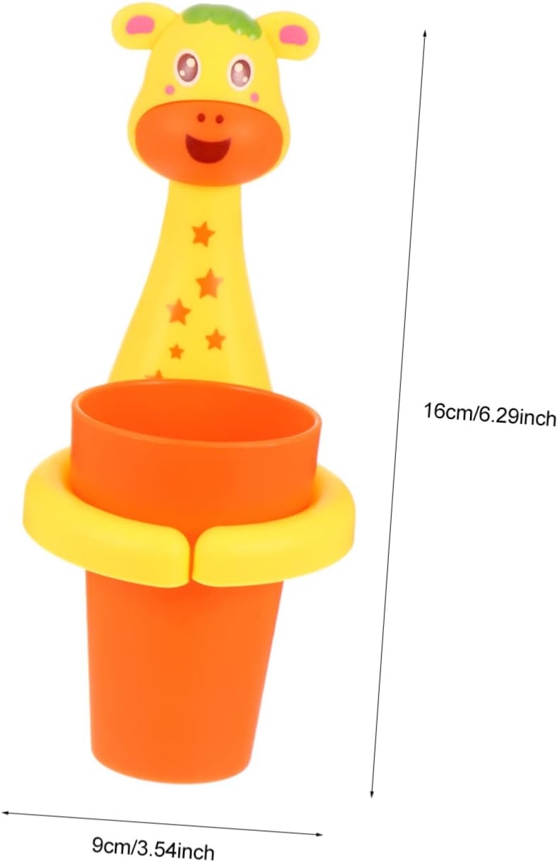 LIFKOME Wall Mounted Toothbrush Cup Holder for Boys and Girls