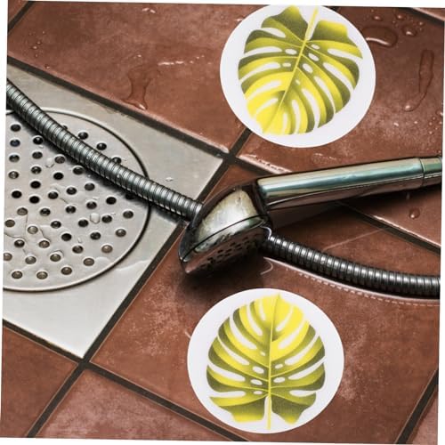 HAKIDZEL 1 Set Non-Slip Bathtub Decals Beige Yellow