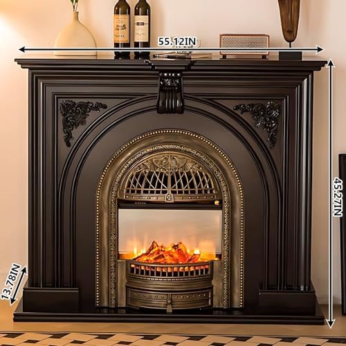 Aihm-Lon Electric Fireplace with Retro Arch Design and Remote Control 1