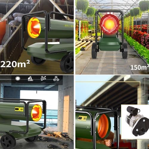 PAOOPA Industrial Kerosene Heater 30KW With Wheel