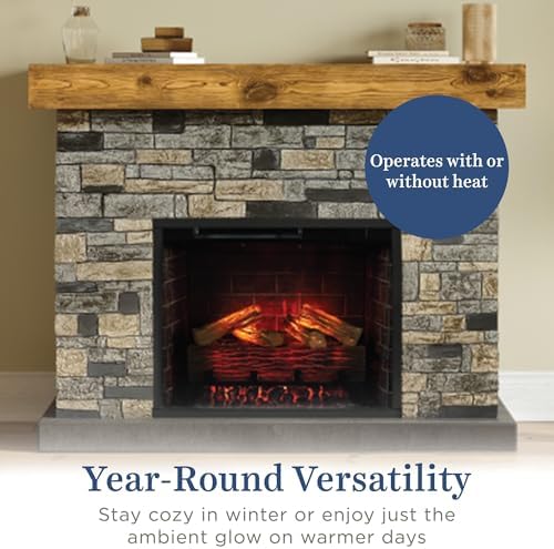 Country Living - Dixson Electric Fireplace with Mantel 28 Wood Insert