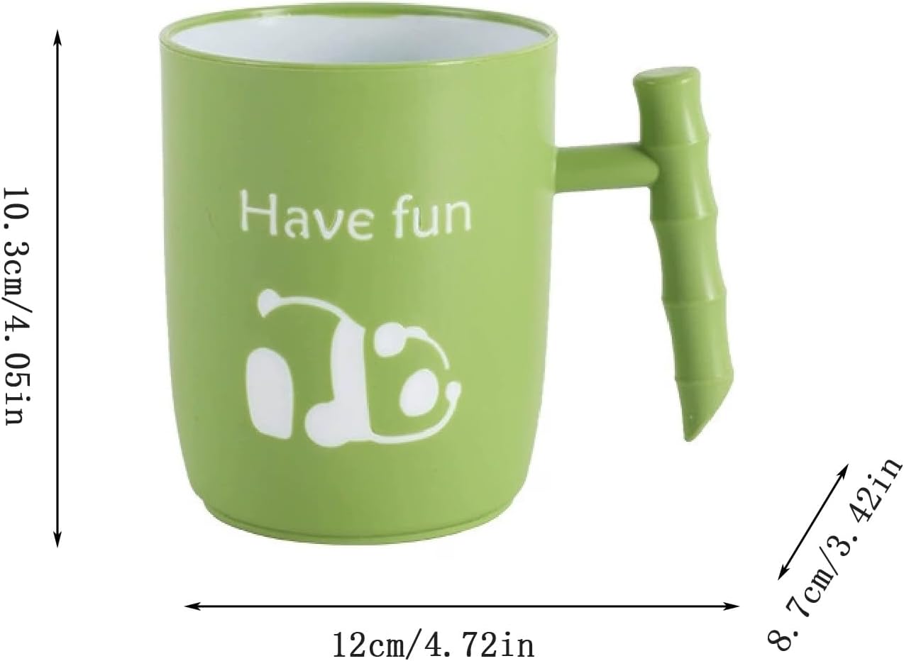 Creative Panda Toothbrush Cup with 14oz Capacity