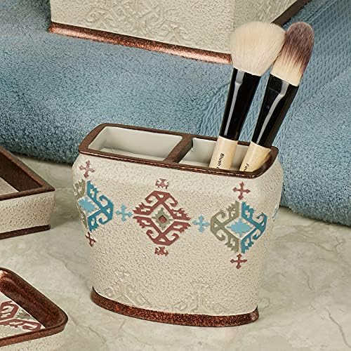 Touch of Class Bandera Brush Holder - Multi Warm Southwestern Style