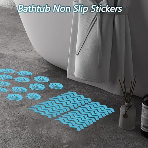 48 PCS Non-Slip Bathtub Stickers with Scrapers