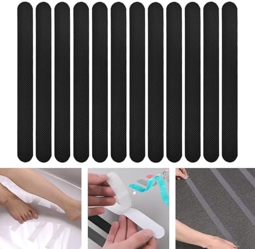JISADER 12x Non-Slip Bathtub Stickers for Safe Traction