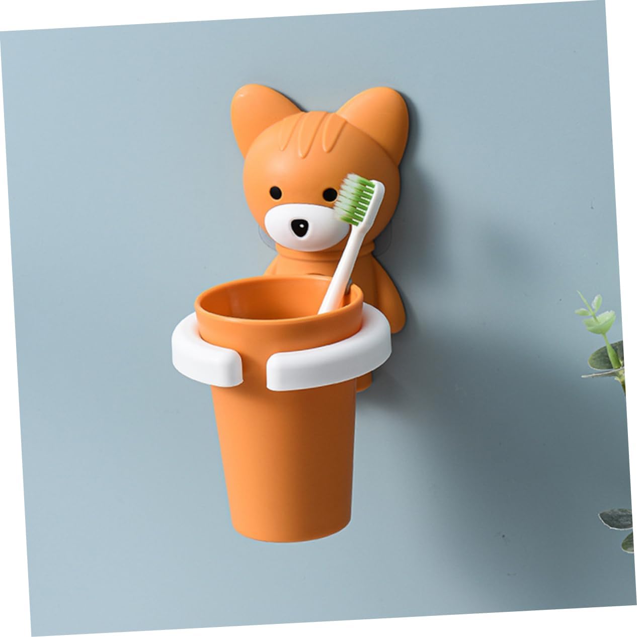 PLAFOPE Wall Toothbrush Holder Set