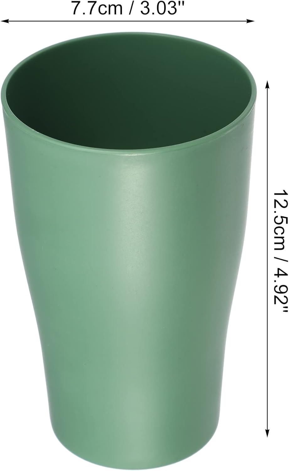 VOCOSTE 2pcs Green Bathroom Toothbrush Tumblers