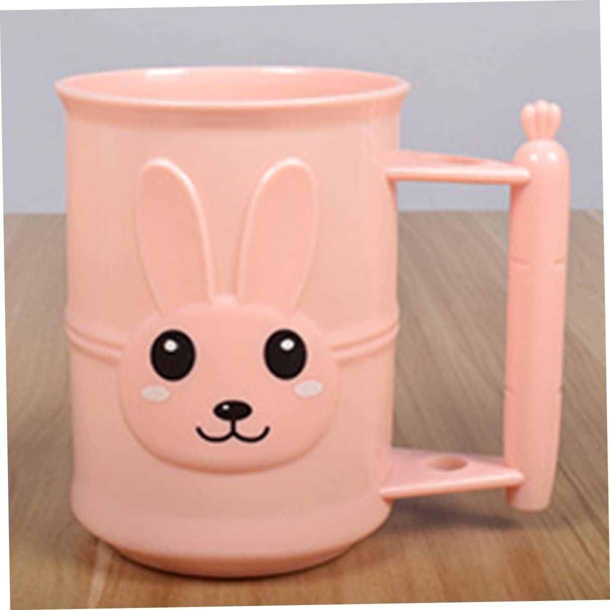 Cabilock Cartoon Rabbit Toothbrush Holder Bathroom Tumbler Cup
