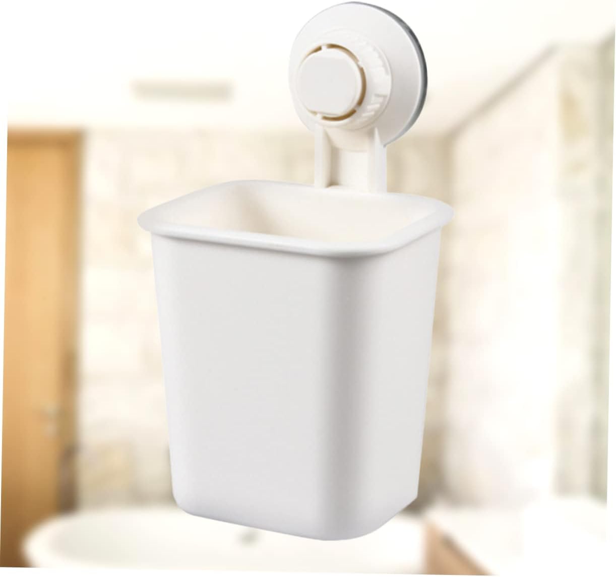 Ciieeo Wall Mounted Toothbrush Holder with Suction Cup No Drilling