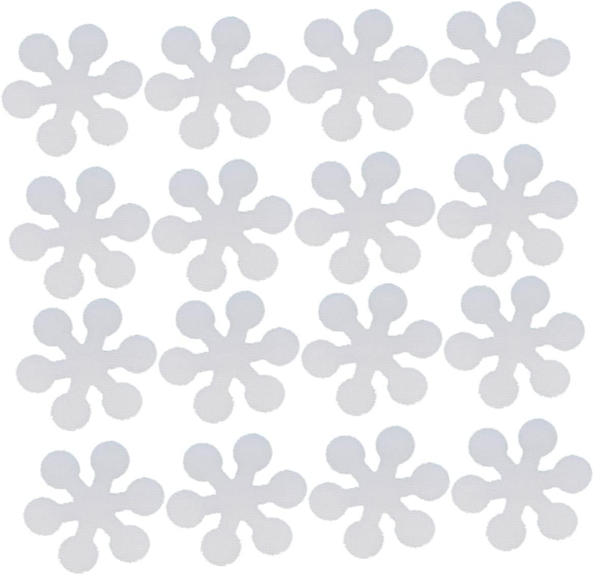 Mobestech 20Pcs Snowflake Non-Slip Bath Treads Adhesive Stickers