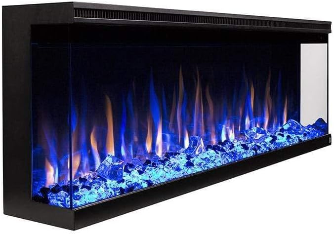 Touchstone Infinity 3-Sided Electric Fireplace - Black 72 WiFi Enabled