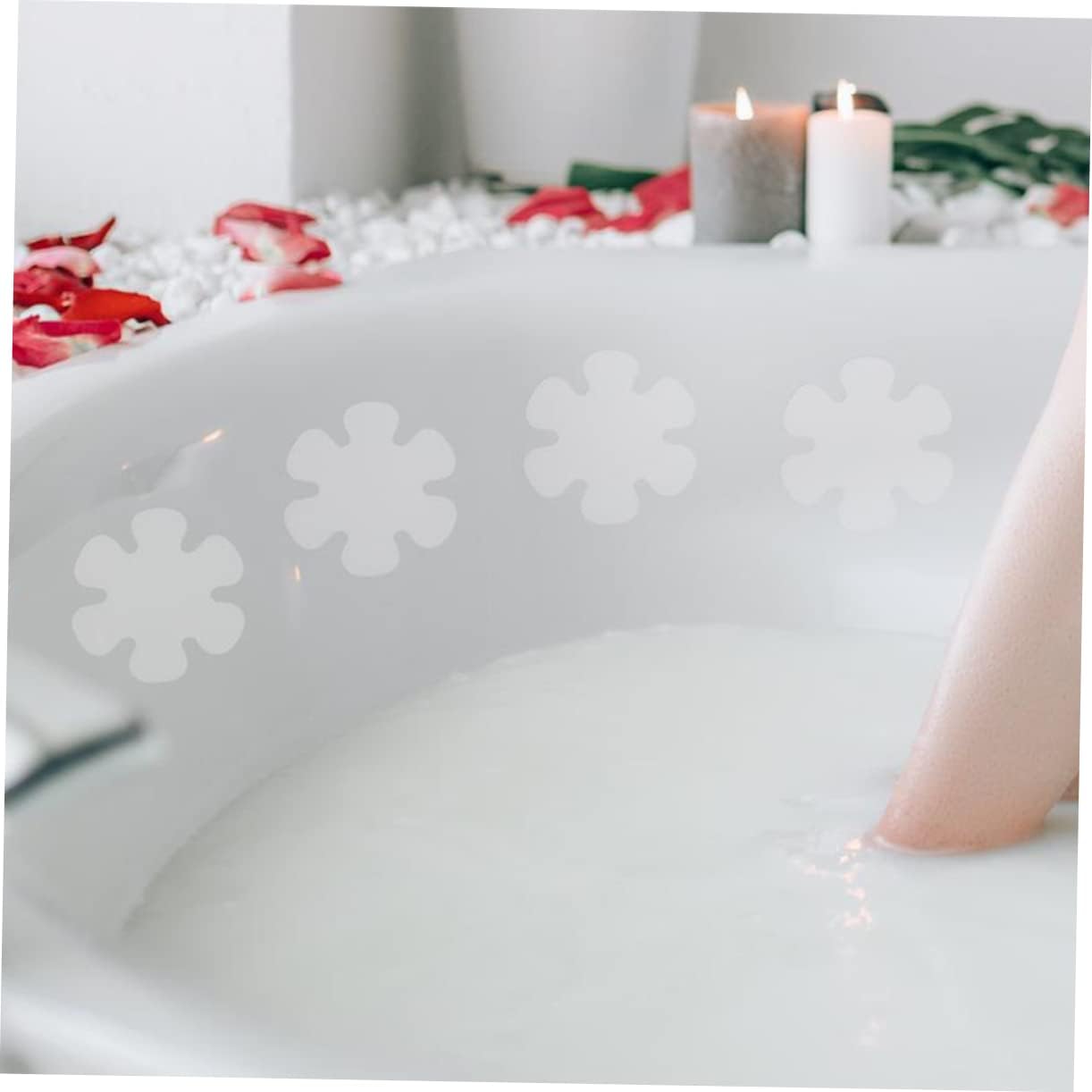 BESTYASH 12Pcs Non-Slip Bathtub Stickers Decorative Decals