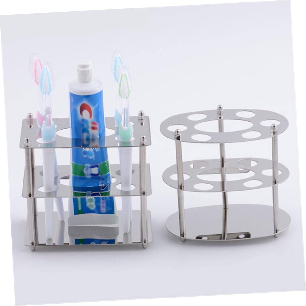 Stainless Steel Toothbrush and Toothpaste Holder