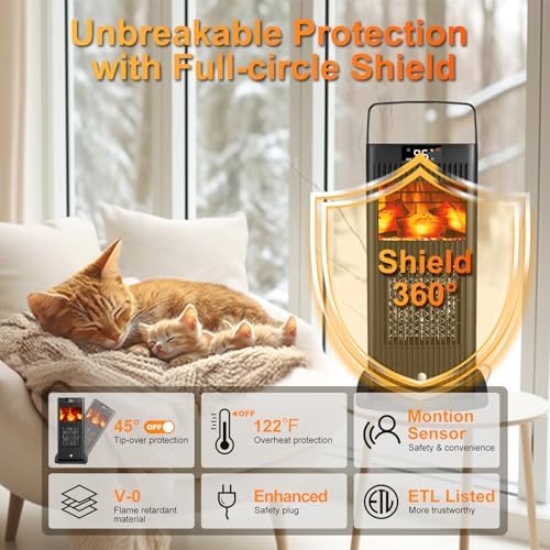 Ravensburge Space Heater with 3D Flame Effect