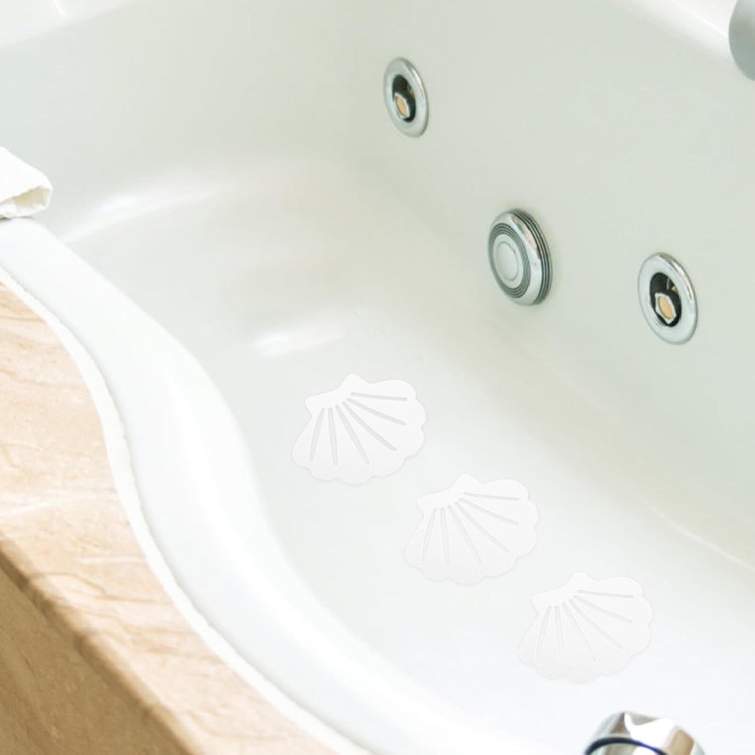Alipis 12pcs Shell Shaped Non-Slip Bath Stickers