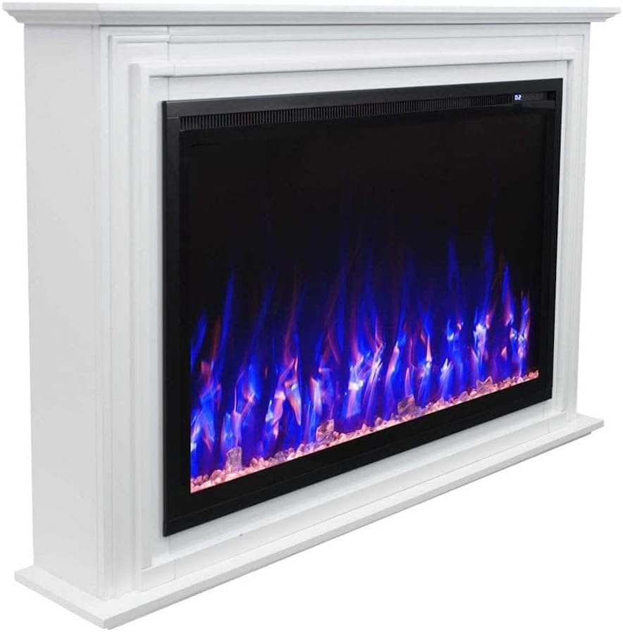 Touchstone Sideline Elite Forte 40 Inch Smart Electric Fireplace with Mantel