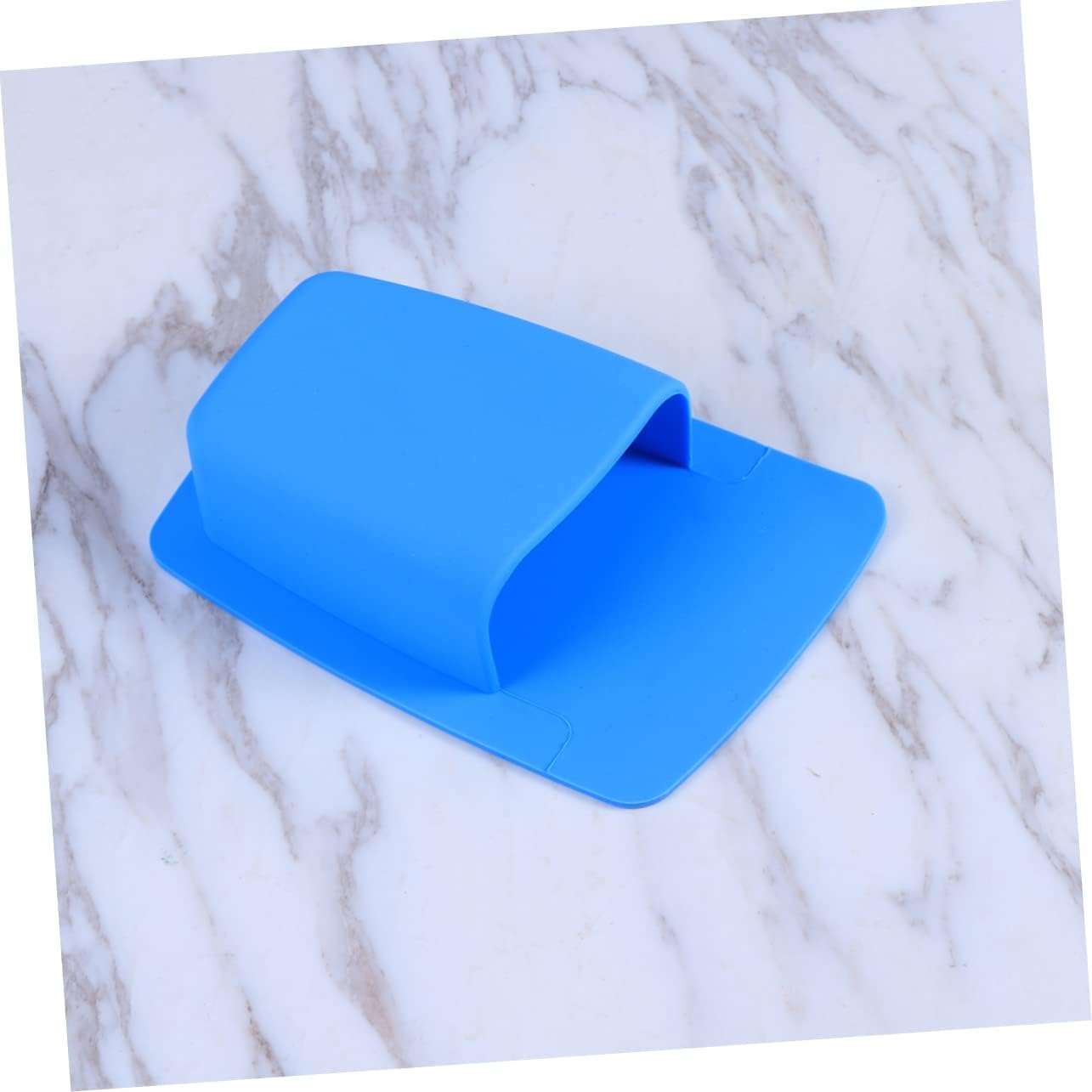 BESTYASH Wall Mounted Toothbrush and Razor Holder Organizer with Drainage System Blue
