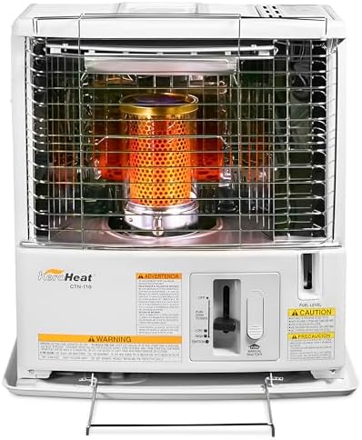 KeroHeat Sengoku Kerosene Heater 10000 BTU Cordless White