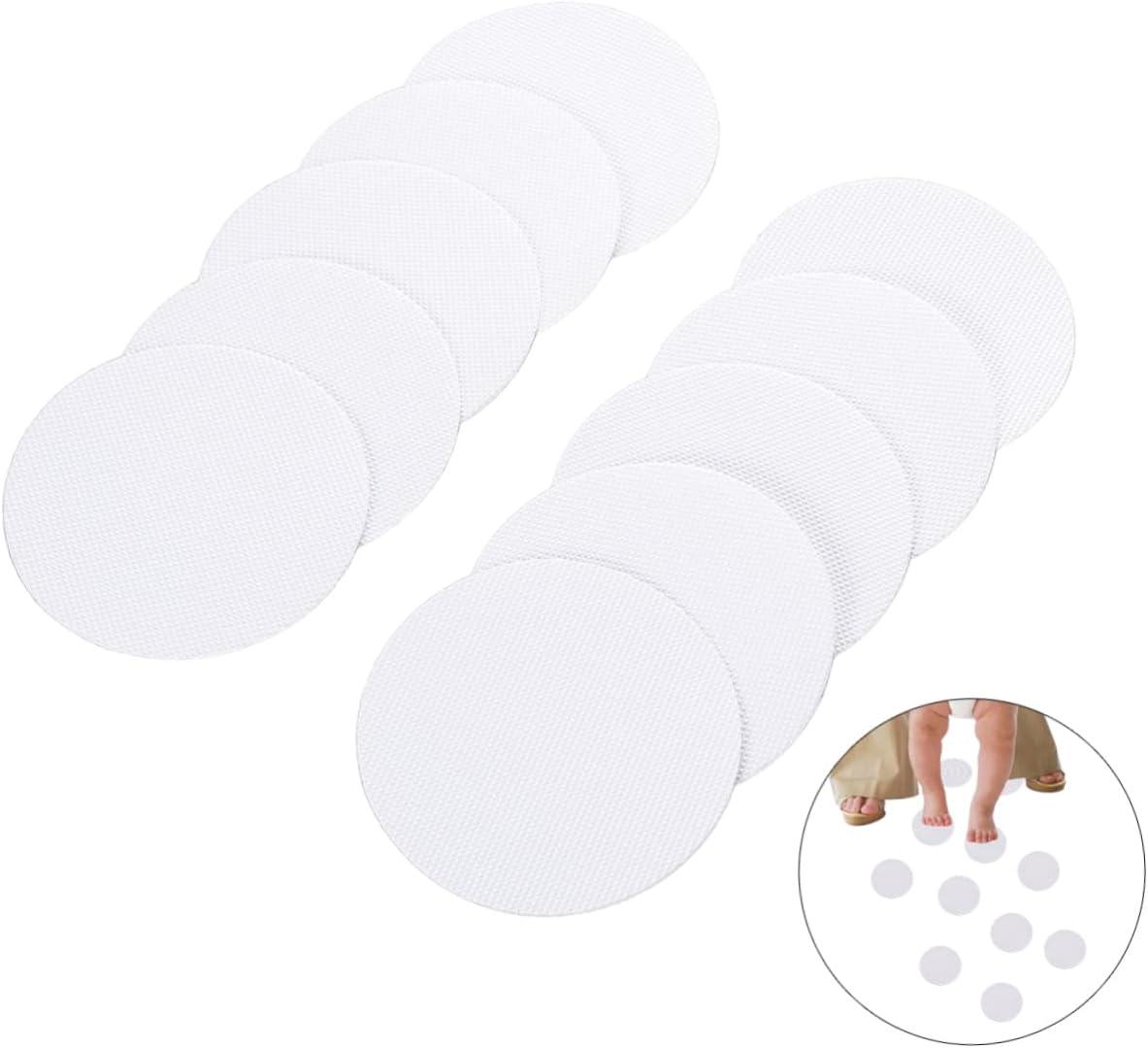 Zerodeko 10 Pack 4 Inch Anti-Slip Shower Stickers