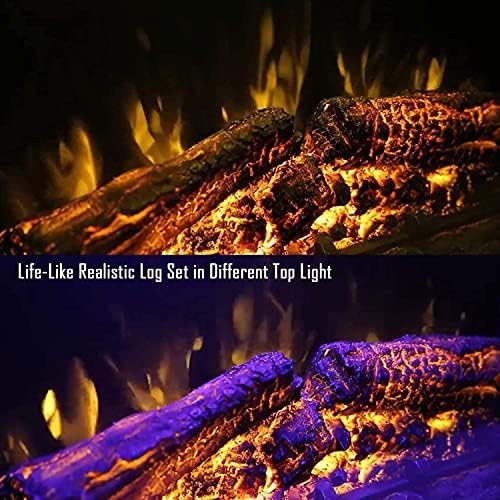 Masarflame 40 Inch Electric Fireplace Insert with Fire Sound and Remote Control