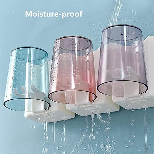 Tooloflife Toothbrush Holder 3 Cups Wall Mounted