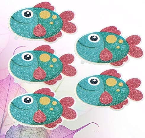 Cabilock 5pcs Bathtub Stickers Non-Slip Puzzle