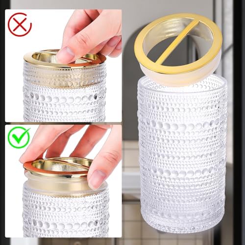 Nafhone Clear Glass Bathroom Accessory Set 2 Pcs