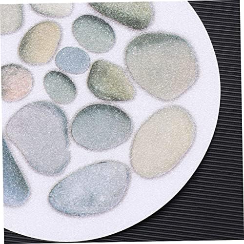 Cabilock 4pcs Stone Pattern Anti Slip Stickers for Bathtub