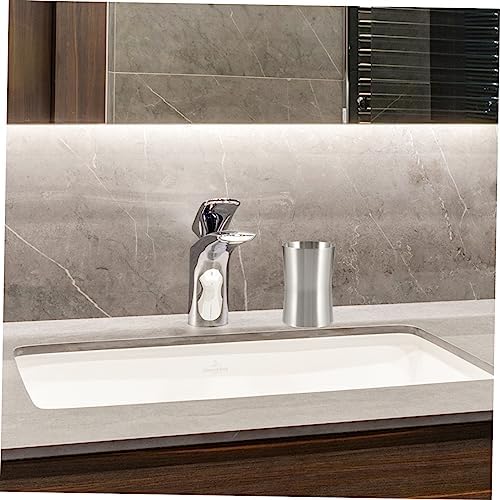 Holibanna Reusable Toothbrush Holder with Mouthwash Cup