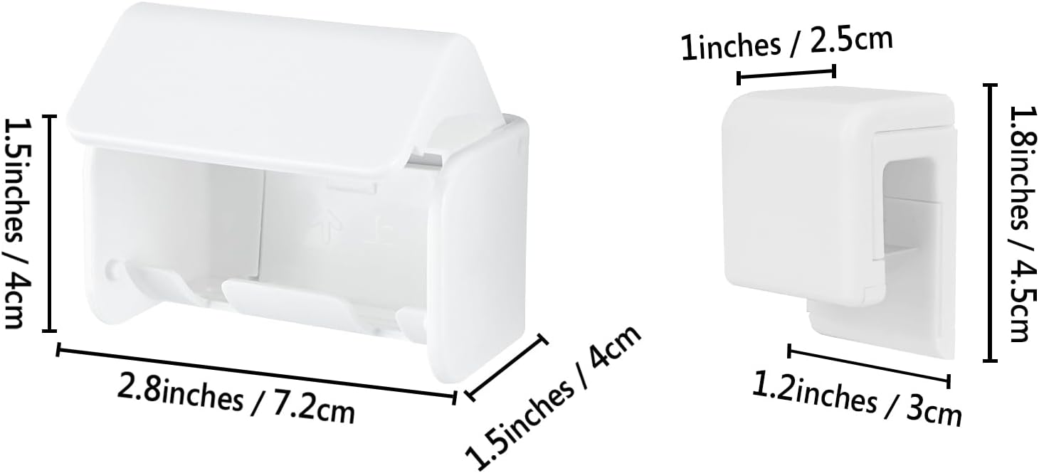 LUEXBOX Wall Mounted Toothbrush Holder with Cover