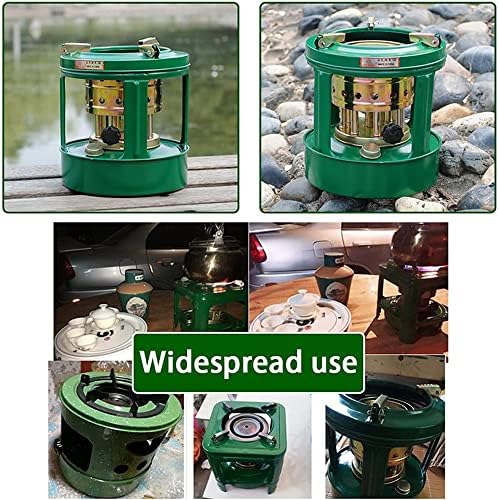Outdoor Kerosene Heater with Green Glass Burner
